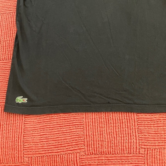 Lacoste men’s medium Black V-Neck undershirt with crocodile Logo - Picture 5 of 13